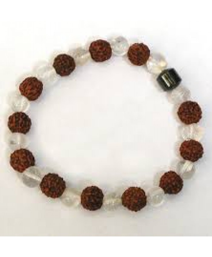 Rudraksha Crystal Bracelet